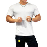 Itooh New Men's T-shirt Summer Men's Sports T-shirt Trend Round Neck Short Sleeve Men's Fitness Training Quick Dry Tops