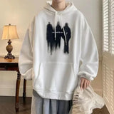 ITOOH Men's Clothing White Print Sweatshirts for Man Hoodies Graphic Hooded Designer Korean Style Low Price Streetwear Y2k Vintage