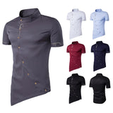 Itooh New men's famous brand clothes Short sleeved shirt Retro Korean street fashion top Designer button Christmas evening dress