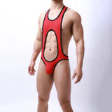 Itooh Men Sexy Open Butt Stretch Leotard Male Undershirts Jockstrap Jumpsuit Wrestling Seductive Menswear Underwear Singlet Bodysuit