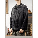 ITOOH American Style Denim Jacket For Men Casual Fashionable Versatile Loose-Fit Washing Clothes Top Hip-Hop Style Spring Autumn 2024