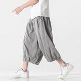 Itooh  Men Harajuku Harem Pants  Mens Summer Cotton Linen Joggers Pants Male Vintage Chinese Style Trousers Fashions