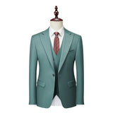 Itooh  Italian Business Gentleman Slim Suit, Groom Wedding Blazers, Men's Blazers, Italian Costume, Sizes M to 5XL