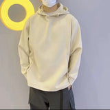 Itooh Cityboy Quality Normcore Hoodies Japanese Light Lazy Loose Space Cotton Hooded Sweatshirts Men's Clean Fit Hem Split Pullover