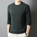 Itooh  New T-shirt Men's Casual Long Sleeve Round Neck Pullover Daily Men's Clothing Warm and Comfortable Tops