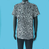 Itooh  Trend Mens Leopard Printed Shirt Casual Button Shirts Male Sexy Streetwear Shirt