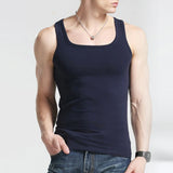 Itooh Men's Vest Cotton Korean Fitness Hurdle Sports Vests Summer Sexy Tight Camisole Solid Elastic Sweat Tank Tops LGBT Man Clothing