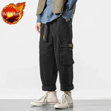 ITOOH Cargo Pants for Men Straight Black Wide Trousers Man High Quality Street Y2k Casual Vintage Slacks Long Emo Harajuku Fashion