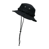 Itooh Outdoor Fishing Sun Hat Men Women Shade Summer Breathable Fisherman Hat Folding Travel Sun Drawstring Bucket Hats Multifunction