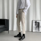 ITOOH Straight Fluid 9 Cropped Male Suit Trousers Draped Men's Summer Pants New in Chinese Homme Slacks Formal Spring Clothes 2024 Up