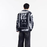 ITOOH Mens Dyed Plush Cardigan Japanese Harajuku Fashion Zipper Sweater Jacket Lapel Trend College Couple Knitted Coat Spring 2024