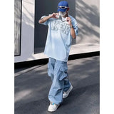 ITOOH Y2K Cargo Pants for Men Hip Hop Harajuku Parachute Cargo Trousers Male Blue Japanese Loose Casual Streetwear Hip Hop