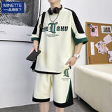 ITOOH The brand's minette men's t-shirt summer fashion brand short sleeved shorts Basketball uniform a set of youth sports suit