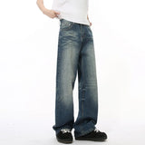 ITOOH Wide Leg Loose Washed Jeans