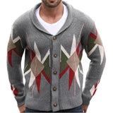 Itooh  Cross Border Hot Selling Men's Clothing in Europe, America, Autumn and Winter, New Jacquard Woolen Jackets, Heavy-duty Thick Nee