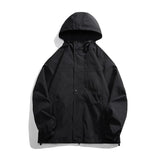 ITOOH Winter Outfits Men Hooded Windbreaker Loose Jacket