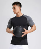 Itooh Summer Fitness Training T-shirt Men Short Sleeve Shirt Male Gym Bodybuilding Skinny Tees Tops Running Sport Quick Dry Clothing