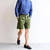 Itooh Military Waist Buckle Shorts Retro British Cotton Army Gurkha Shorts Naples Green Canvas Cargo Short Trousers Leisure Workwear