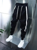 Itooh Autumn Winter Outdoor Warm Fleece Liner Pants Men Fashion Slim Ankle Harren Pants Streetwear Mens Casual Tie-up Jogging Trousers