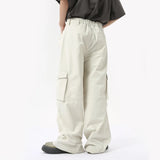 Itooh  High Street Men's Cargo Pants Summer Loose Big Peckers Straight Trousers Wide Leg Male Casual Overalls New