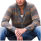 Itooh  Cross Border Independent Station Men's Clothing, European and American Style Jacquard Knit Sweater, Heavy-duty Thick Needle Card