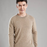 Itooh Hot Selling Pullover Men's 100% Pure Wool Full Sleeve Casual Cashmere Knitted Fine Business O-Neck Men's Sweater Multi Color