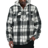 Itooh Streetwear Mens Sweatshirts Vintage Hooded Design Plaid Fleece Sweatshirt Men 2024 Spring Long Sleeve Loose Casual Fleece Coats