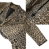 Itooh Korean Leopard Print Suit Jackets Men Slim Business Casual Blazer Masculino Social Banquet Stage Singer Dress Coats Men Clothing