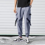 Itooh  Streetwear Y2K Cargo Pant Black Pants 2024 New Harajuku Fashion Casual Loose Men Rock Straight Wide Leg Pants Cotton