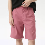 Itooh  Simple New Men's Casual Shorts Loose Zippers Solid Color Straight Wide Leg Male Trousers Summer Fashion 2024