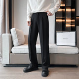 Itooh White Gray Black Suit Pants Men Slim Fashion Social Mens Dress Pants Korean Straight Pants Mens Office Formal Trousers M-3XL