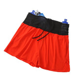 Itooh Sports Shorts Men's High Waist Mesh Waist Bag Racing Shorts Marathon Running Training Quick Dry Shorts Outer Wear Waist Support