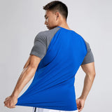 Itooh Summer Fitness Training T-shirt Men Short Sleeve Shirt Male Gym Bodybuilding Skinny Tees Tops Running Sport Quick Dry Clothing