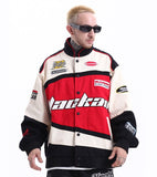 ITOOH Winter Outfits Men Motorsports Varsity Jackets