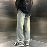 ITOOH Y2k Baggy Straight Jeans