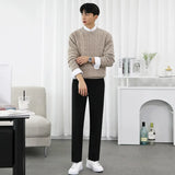 Itooh Men's Clothing Business Sweater Fashion Korean Style Knitwear Slim Male Casual Pullovers Versatile Sweater 2024 Autumn New