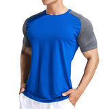 Itooh Summer Fitness Training T-shirt Men Short Sleeve Shirt Male Gym Bodybuilding Skinny Tees Tops Running Sport Quick Dry Clothing