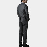 ITOOH Lead Gray Three-Piece Suit -Original Design for Formal Occasions, Weddings, Groomsmen Attire -High-End Fabric