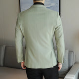 ITOOH New Men's Fashion Leisure Suit for Commute, Street, and Travel with Slim-Fit Single-Breasted Jacket in S-5XL Sizes