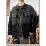 ITOOH American Style Denim Jacket For Men Casual Fashionable Versatile Loose-Fit Washing Clothes Top Hip-Hop Style Spring Autumn 2024