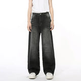 ITOOH Wide Leg Loose Washed Jeans