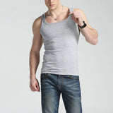 Itooh Men's Vest Cotton Korean Fitness Hurdle Sports Vests Summer Sexy Tight Camisole Solid Elastic Sweat Tank Tops LGBT Man Clothing