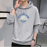 ITOOH Men's Clothing Print White Sweatshirts for Man Hoodies Hooded Graphic Winter Pastel Color One Piece Cheap No Brand Overfit Funny