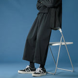 Itooh Cotton Casual Pants Men Fashion Oversized Wide Leg Pants Men Streetwear Hip-hop Loose Straight Pants Mens Vintage Trousers M-3XL