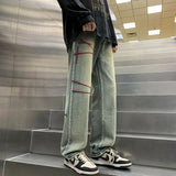 ITOOH Y2k Baggy Straight Jeans