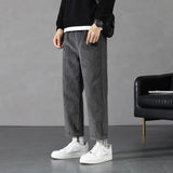 Itooh New Four Seasons Men Casual Pants Japanese Loose Straight Sports Pants Casual Ruffian Large Size Trousers Young Men Show Figure