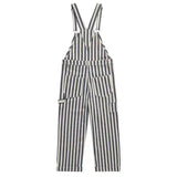 Itooh Vintage Ami Khaki Tooling Denim Overalls Men's Retro Blue and White Striped Wide-leg Cargo Jumpsuit Trendy British Jeans Pants