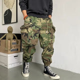 Itooh Autumn High-quality Camouflage Cargo Pants Men's Loose Outdoor Paratrooper Harlan Pants Classic Double Pockets Hip Hop Joggers