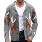 Itooh  Cross Border Hot Selling Men's Clothing in Europe, America, Autumn and Winter, New Jacquard Woolen Jackets, Heavy-duty Thick Nee