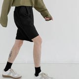 Itooh Summer Suit Shorts Men Fashion Social Mens Dress Shorts Korean Loose Straight Casual Shorts Mens Office Formal Shorts M-2XL